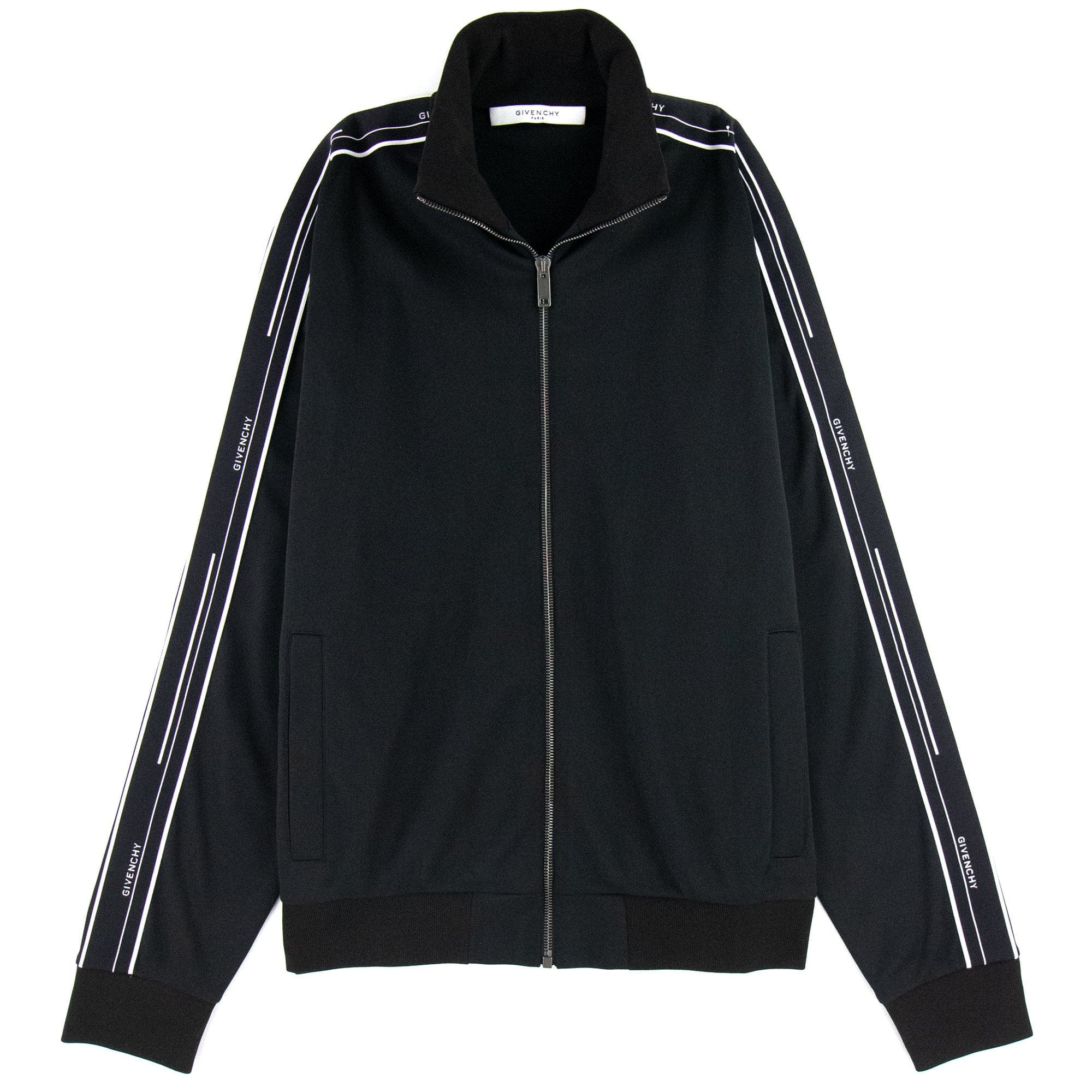 Givenchy Zip Sweatshirt Side Detail Black
