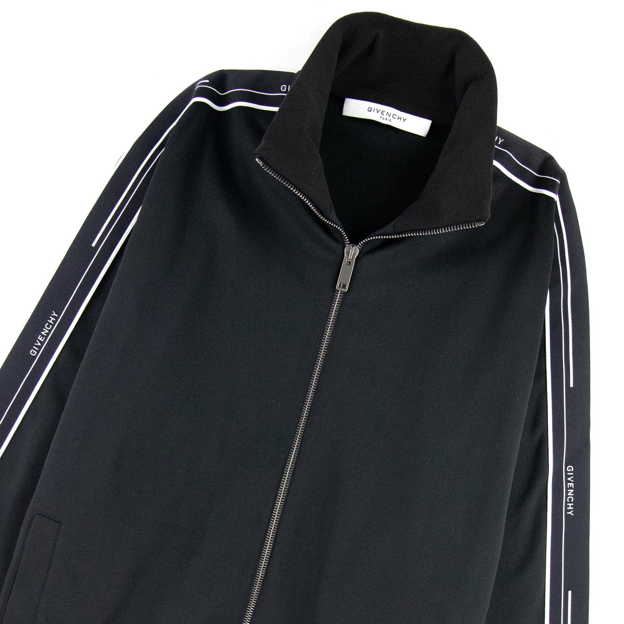 Givenchy Zip Sweatshirt Side Detail Black