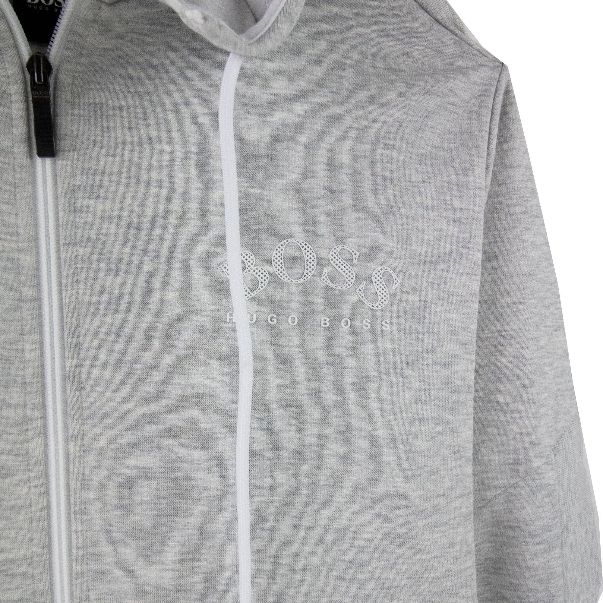 Hugo Boss Saggy Embroidered Hoodie L Grey 057
