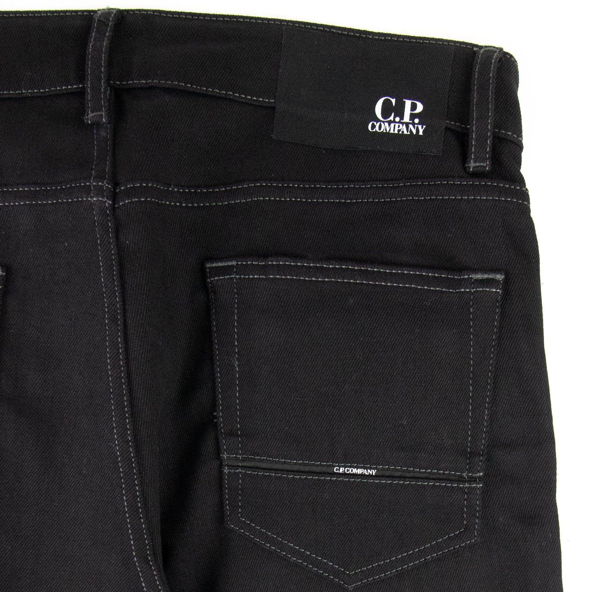 C.P. Company Mean Fit Slim Jeans Black D00