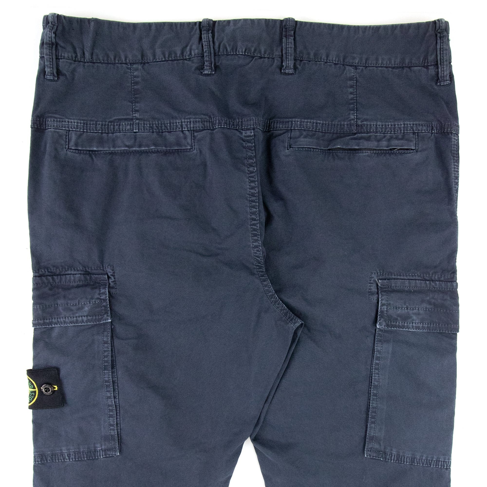 Stone Island Garment Dyed Cargo Pants Navy V0120