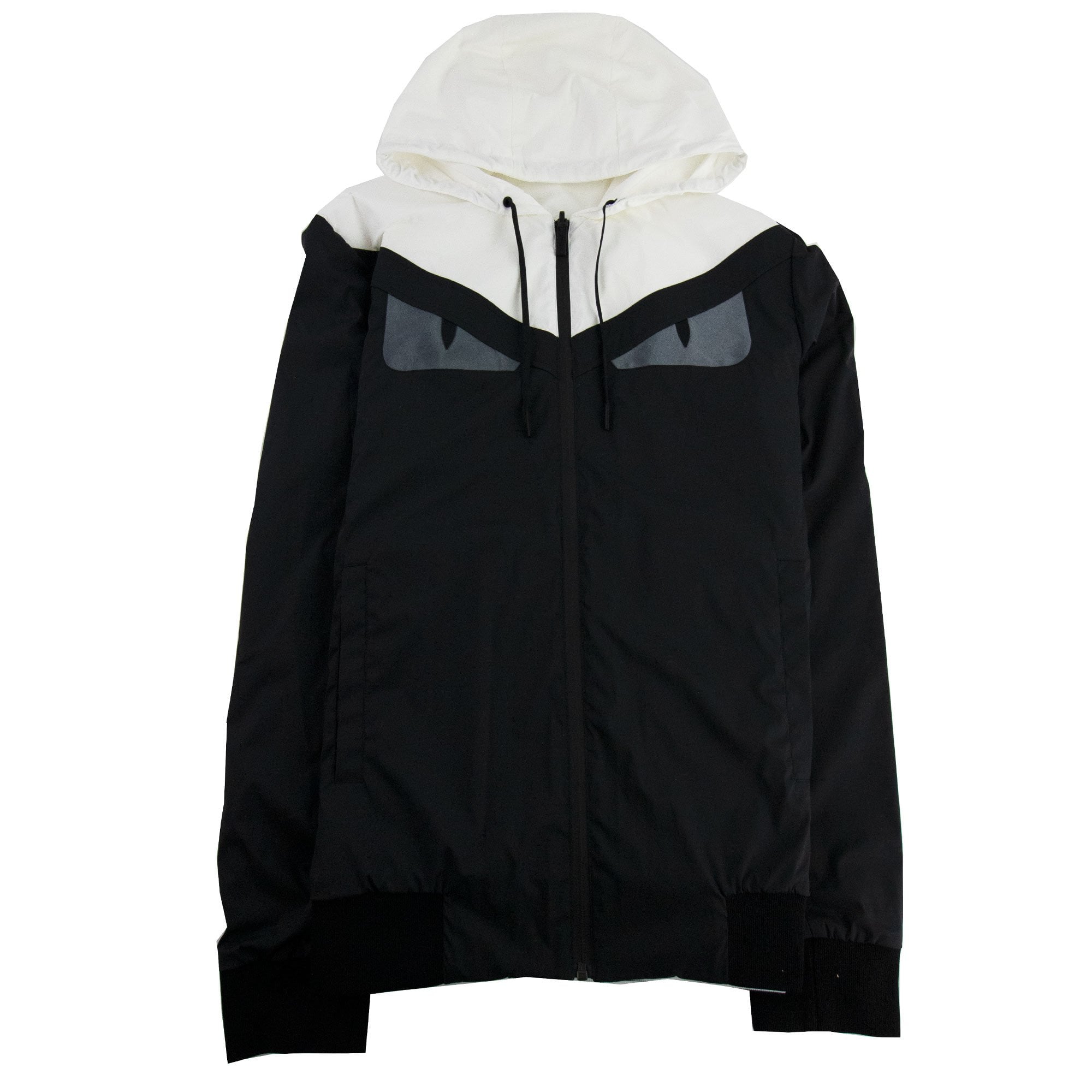 Fendi Reversible Nylon Windbreaker White/black