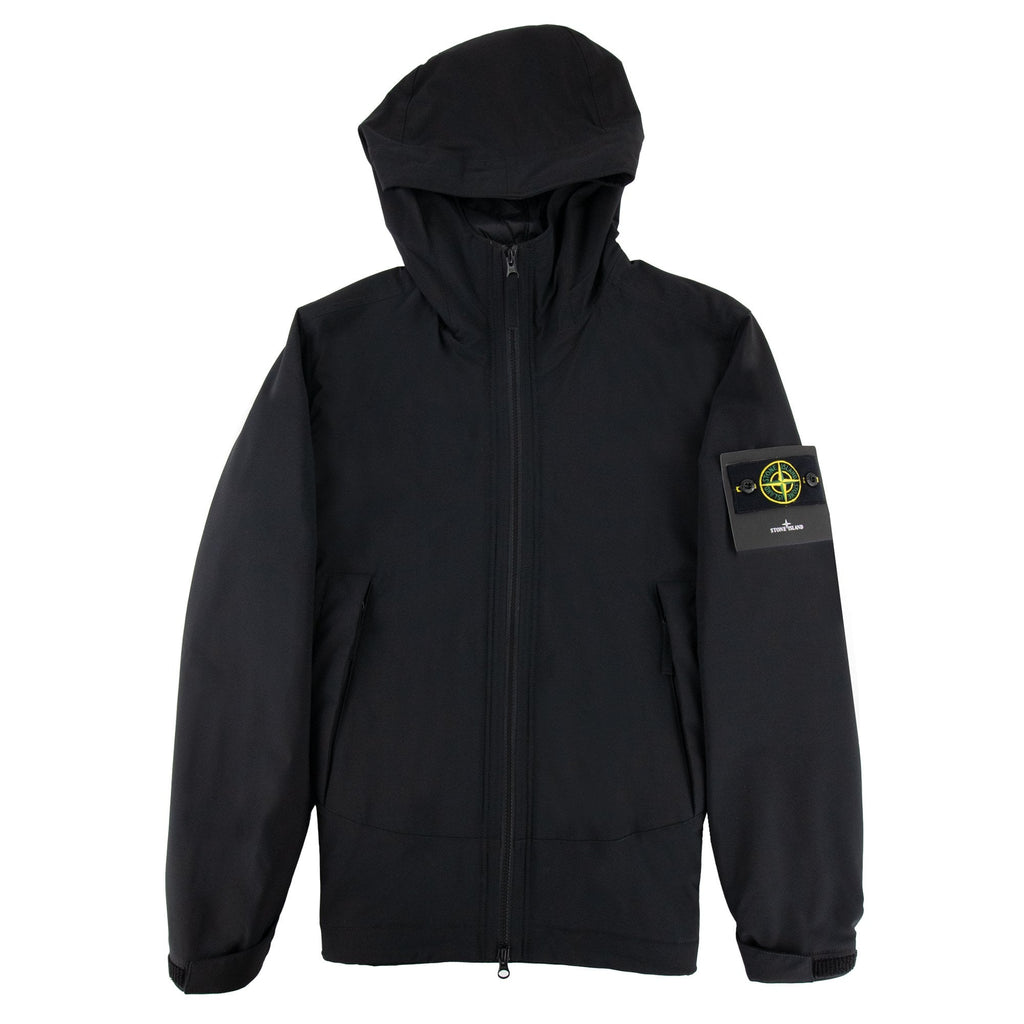Stone Island Soft Shell-R Primaloft? Insulation Hooded Jacket Black V0029
