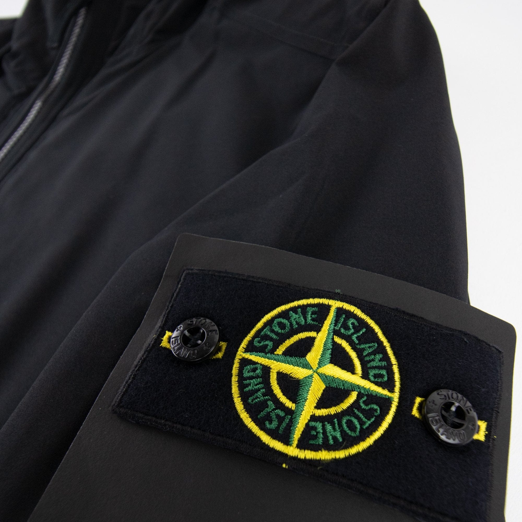 Stone Island Soft Shell-R Primaloft? Insulation Hooded Jacket Black V0029