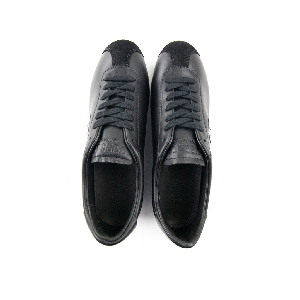 Versace Versus Metal Lion Head Low Top Trainers Black/black