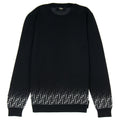 Fendi Girocollo Degrade FF Knitted Sweatshirt Black