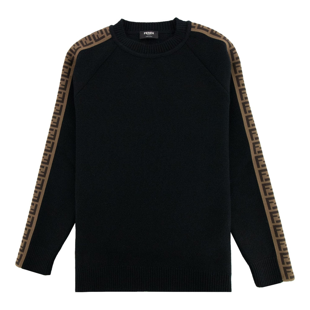 Fendi Kids FF-trim Sweatshirt Black