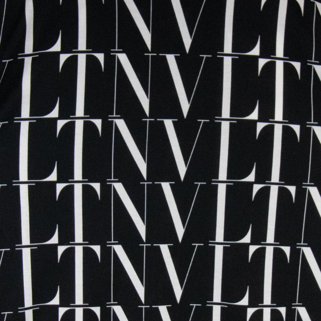 Valentino Logo Times Print T Shirt Black/white
