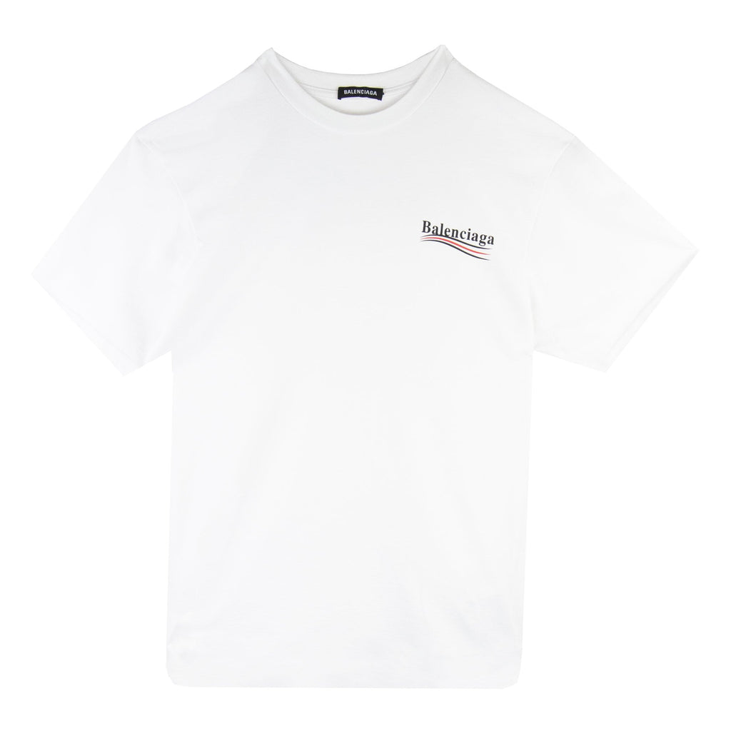 Balenciaga Political S/s T Shirt White 9040