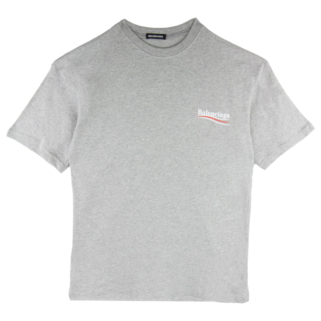 Balenciaga Political S/s T Shirt Grey 1300