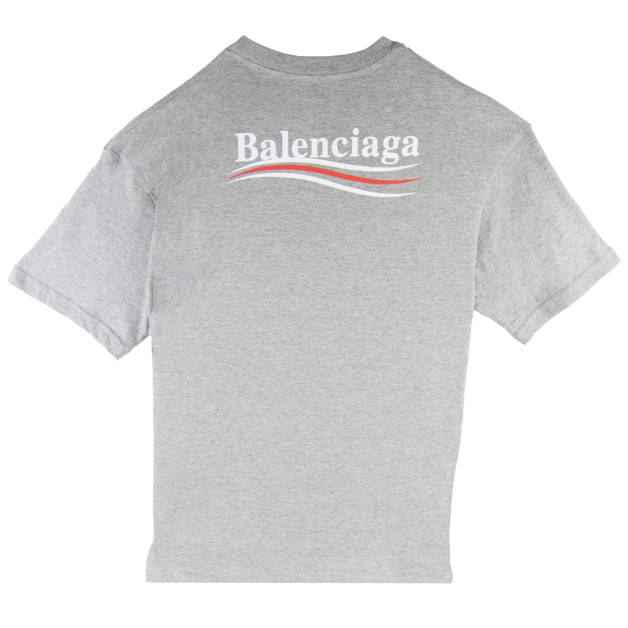 Balenciaga Political S/s T Shirt Grey 1300