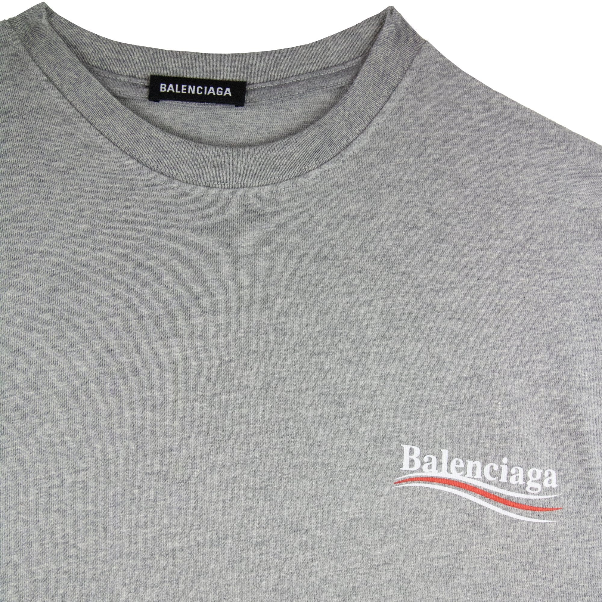 Balenciaga Political S/s T Shirt Grey 1300