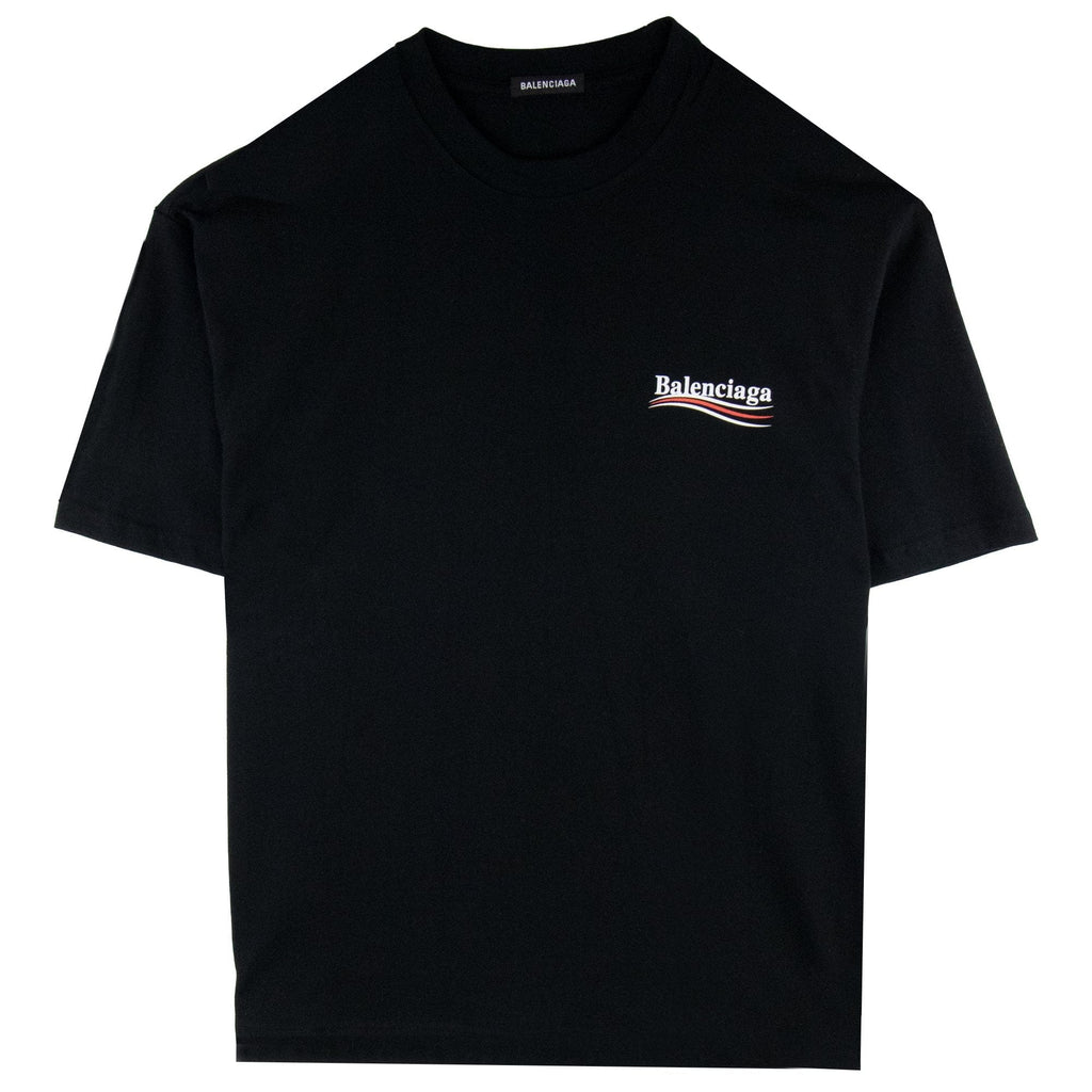 Balenciaga Political S/s T Shirt Black 1000