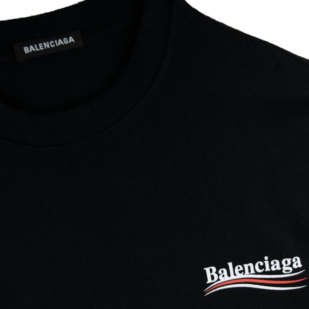Balenciaga Political S/s T Shirt Black 1000