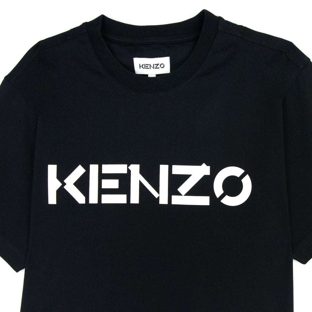Kenzo Logo Print Crewneck T Shirt Black