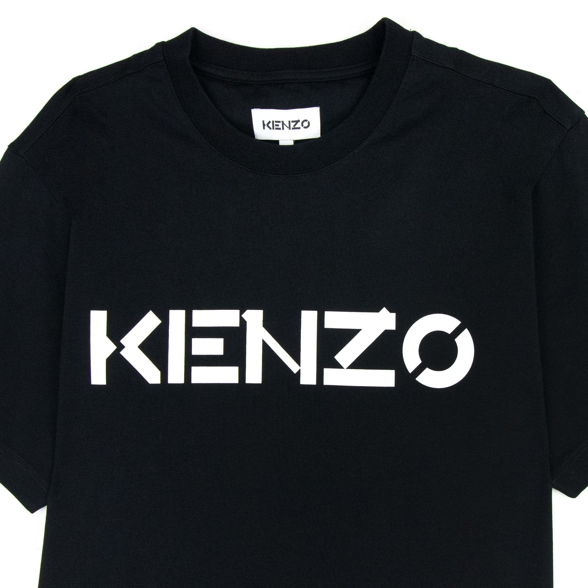 Kenzo Logo Print Crewneck T Shirt Black