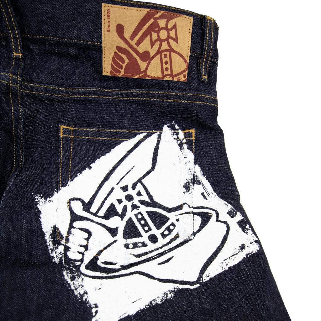 Vivienne Westwood Anglomania Classic Tapered Jeans Blue Denim K401