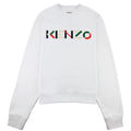 Kenzo Logo Print Crewneck Sweatshirt White 001