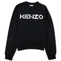 Kenzo Logo Print Crewneck Sweatshirt Black/white