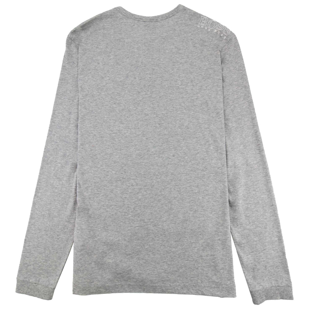 Hugo Boss Small Logo Long Sleeve Top Grey