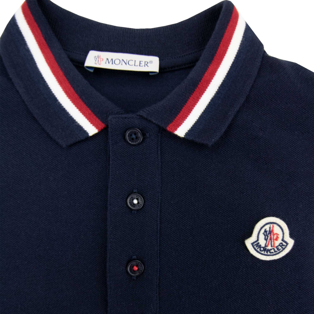 Moncler Junior Maglia Monica L/s Polo Navy 778