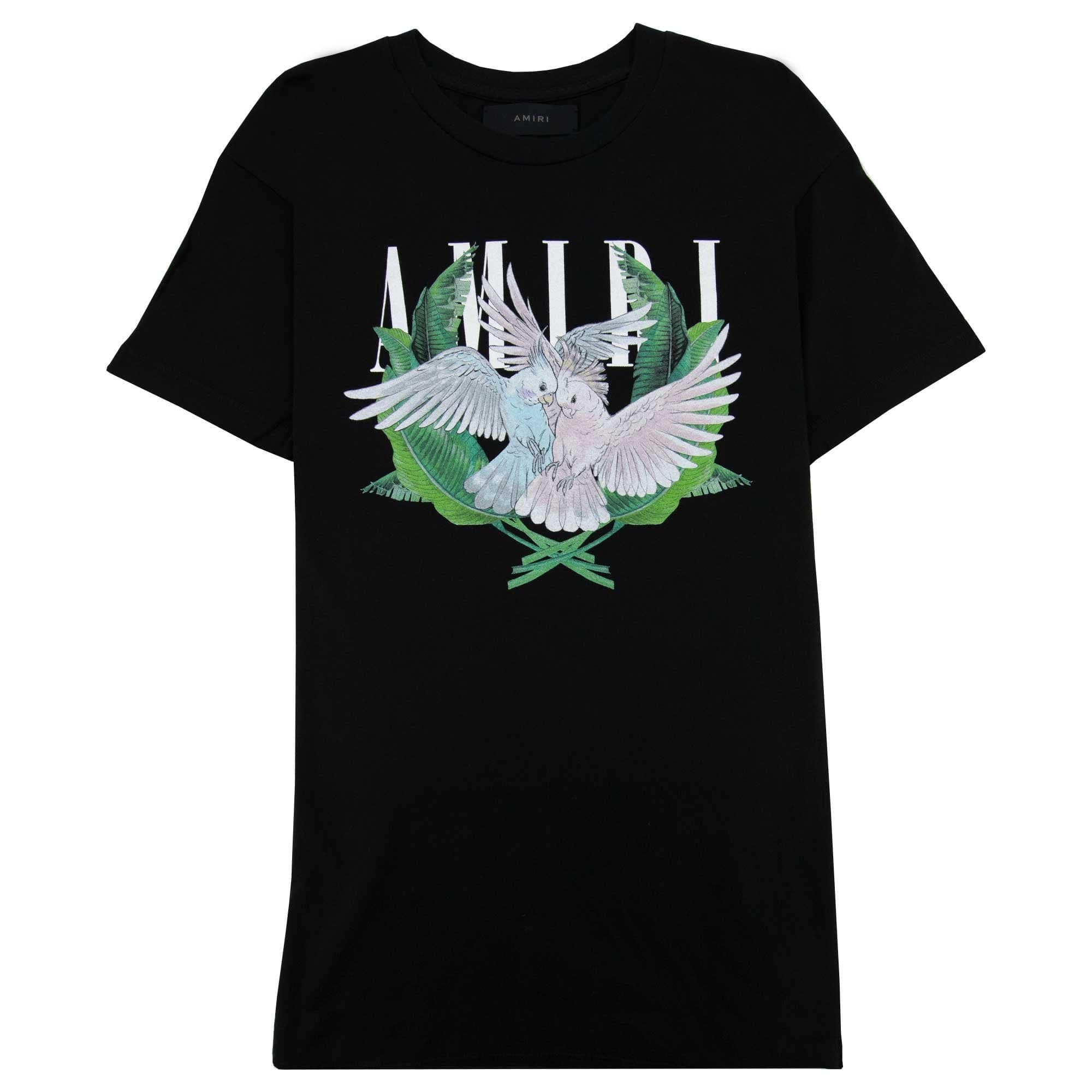 Amiri Love Birds Crewneck T Shirt Black