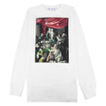 Off White Caravag Printed L/s T Shirt White/black