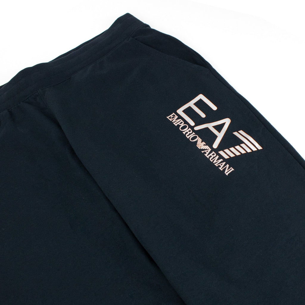 EA7 Large Logo Tracksuit Bottoms Night Blue