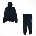 EA7 Triple Logo Press Stud Tracksuit Blue Notte