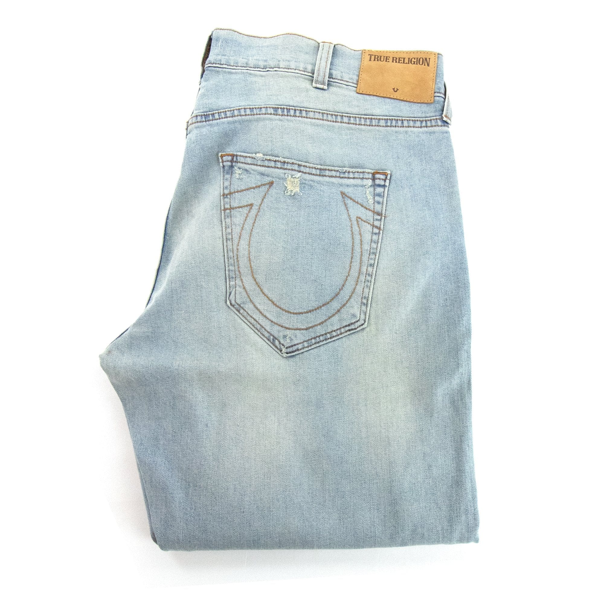 True Religion Geno Relaxed Slim Stone Wash Jean Denim