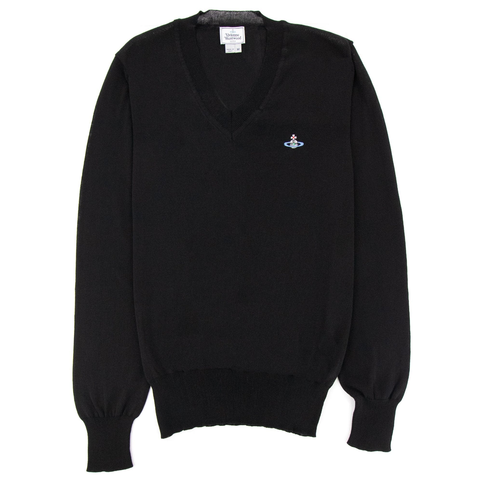 Vivienne Westwood V Neck Knitted Jumper Black