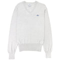 Vivienne Westwood V Neck Knitted Jumper Light Grey