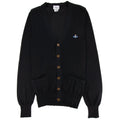 Vivienne Westwood Orb Logo Knitted Cardigan Black