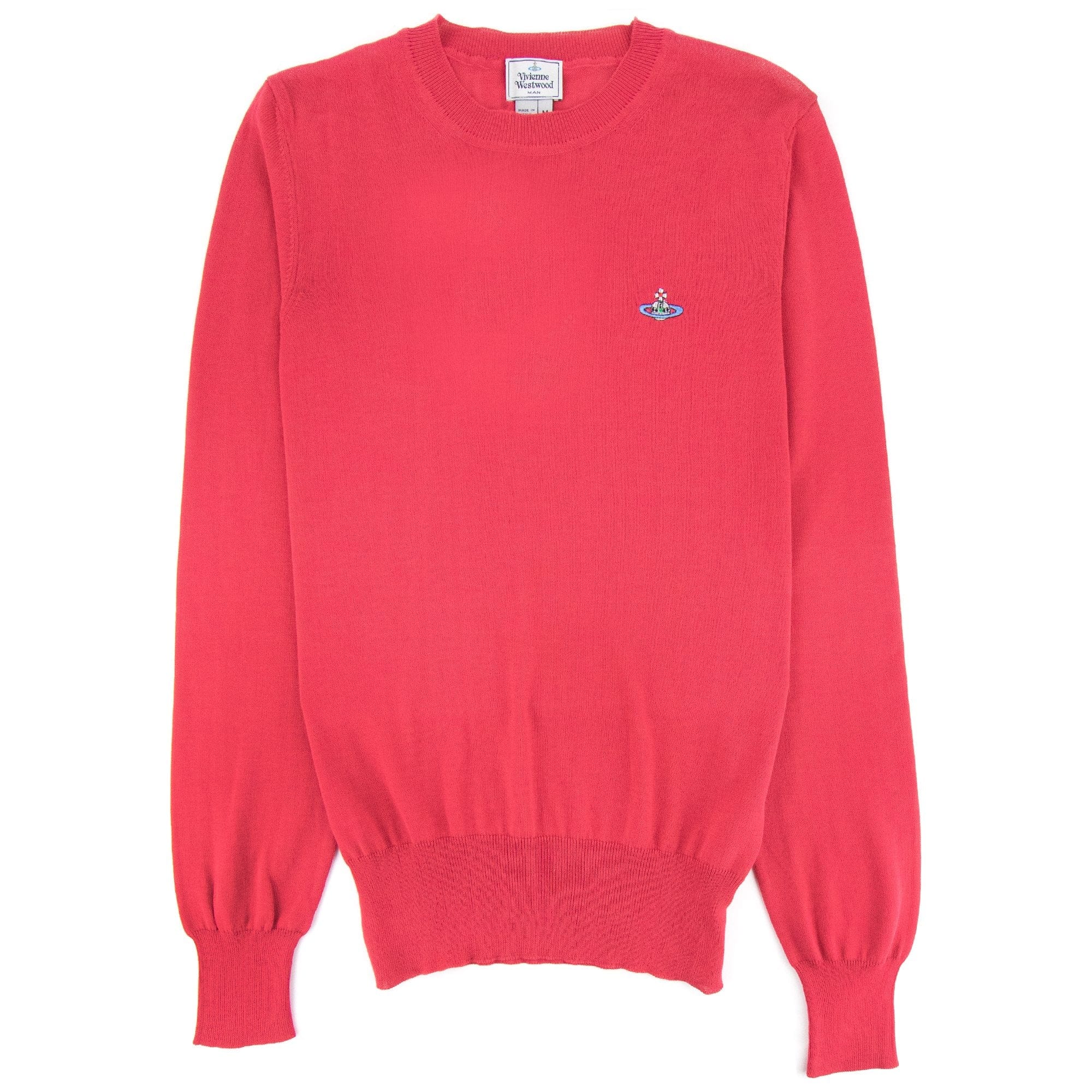 Vivienne Westwood Orb Logo Crewneck Knitted Sweatshirt Pink