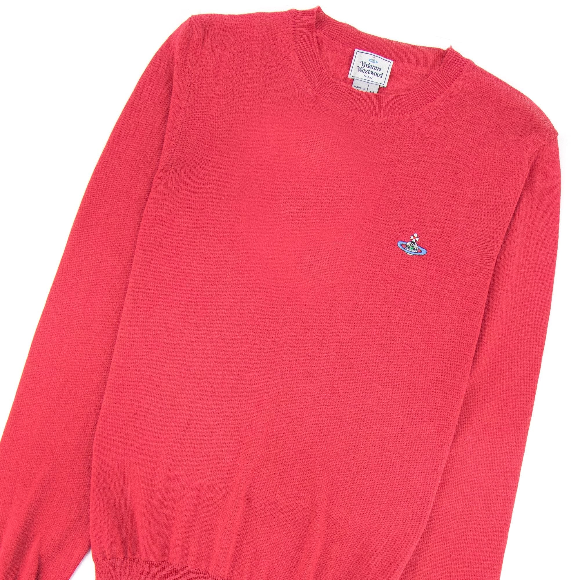 Vivienne Westwood Orb Logo Crewneck Knitted Sweatshirt Pink