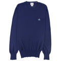 Vivienne Westwood Orb Logo Crewneck Knitted Sweatshirt Royal Blue