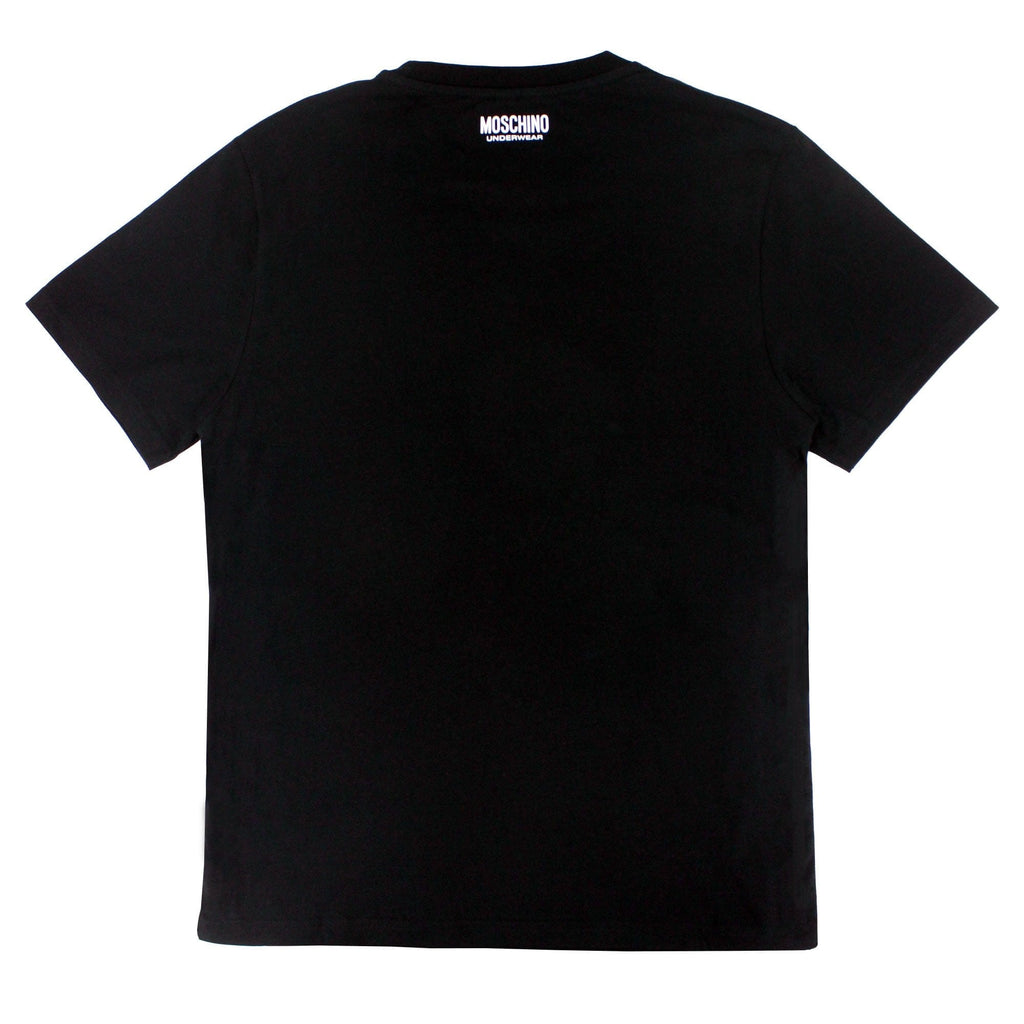 Moschino Underwear Side Tape Logo T Shirt Black 0555