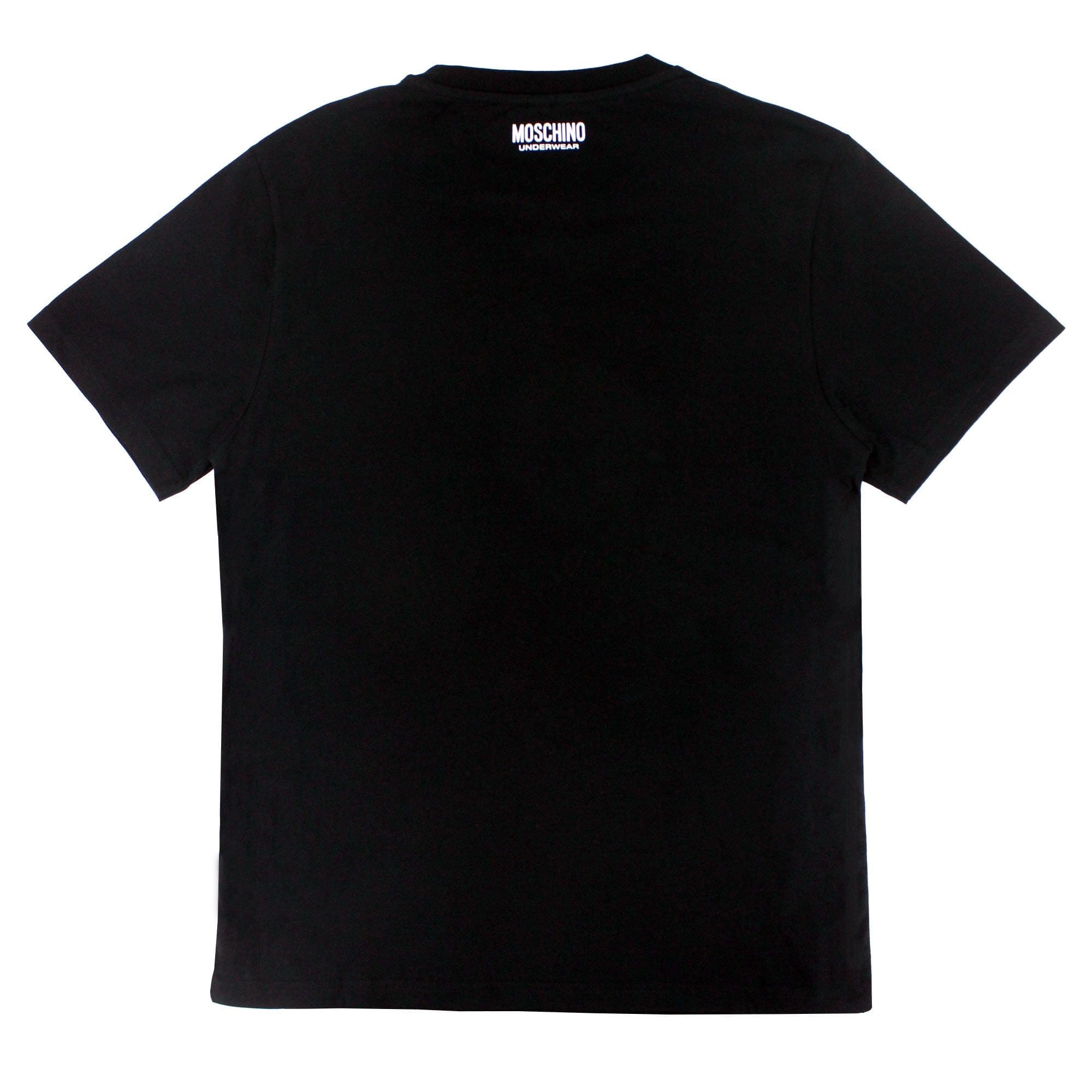 Moschino Underwear Side Tape Logo T Shirt Black 0555