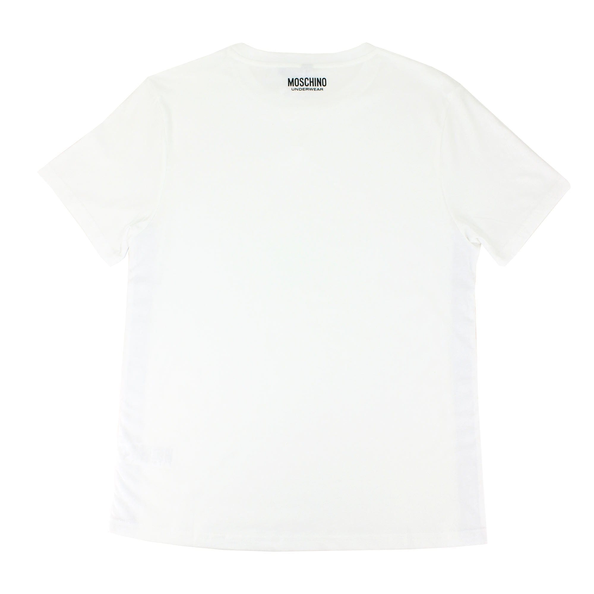 Moschino Underwear Side Tape Logo T Shirt White 0001