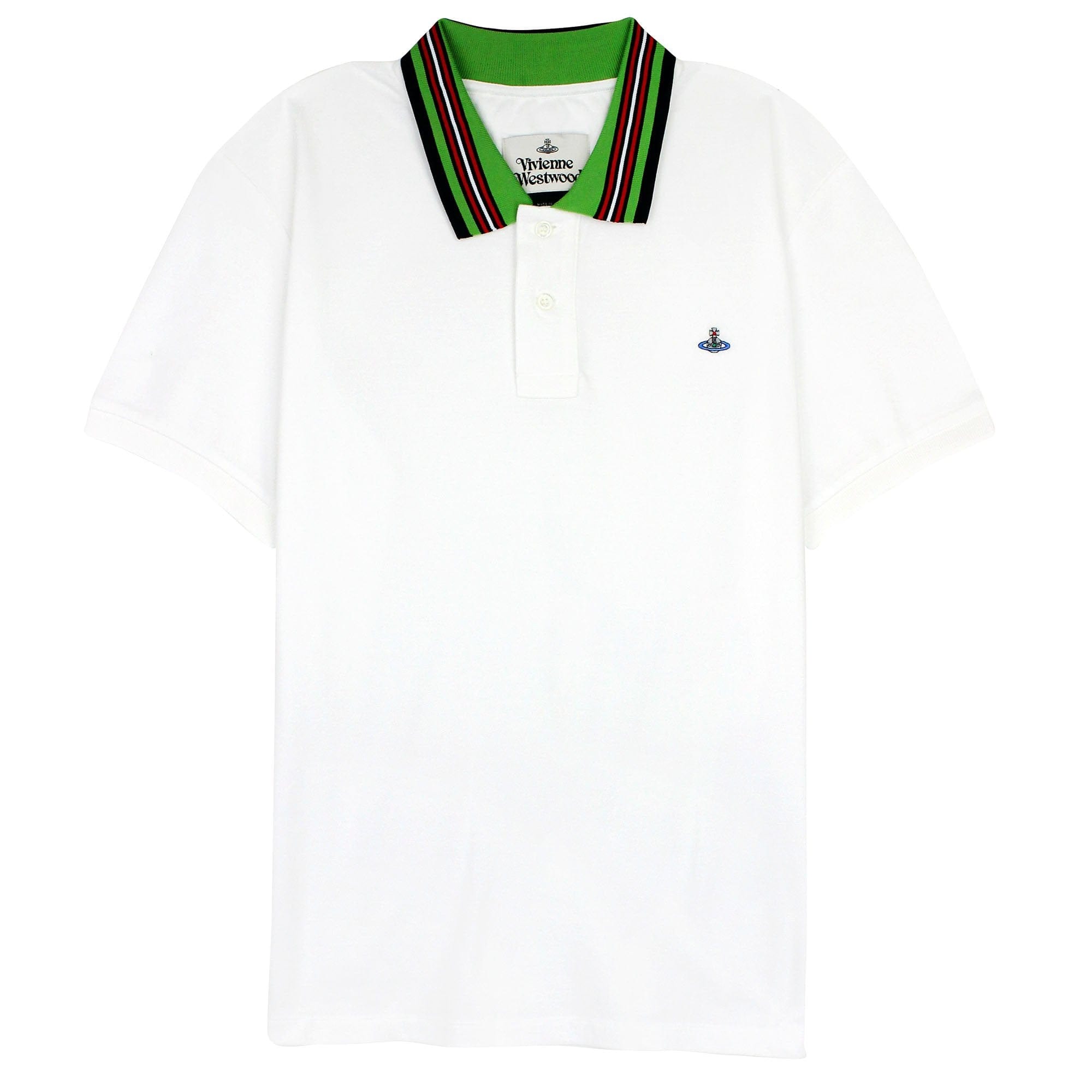 Vivienne Westwood Classic Polo Stripe Collar White