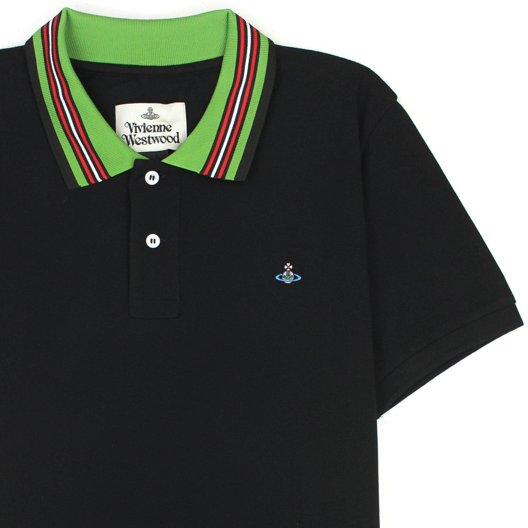 Vivienne Westwood Classic Polo Stripe Collar Black