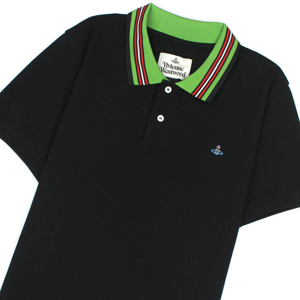 Vivienne Westwood Classic Polo Stripe Collar Black