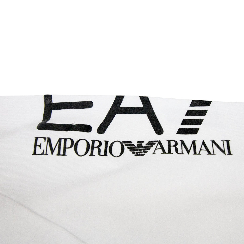 EA7 Train Arm Big Logo Short Sleeve Polo White
