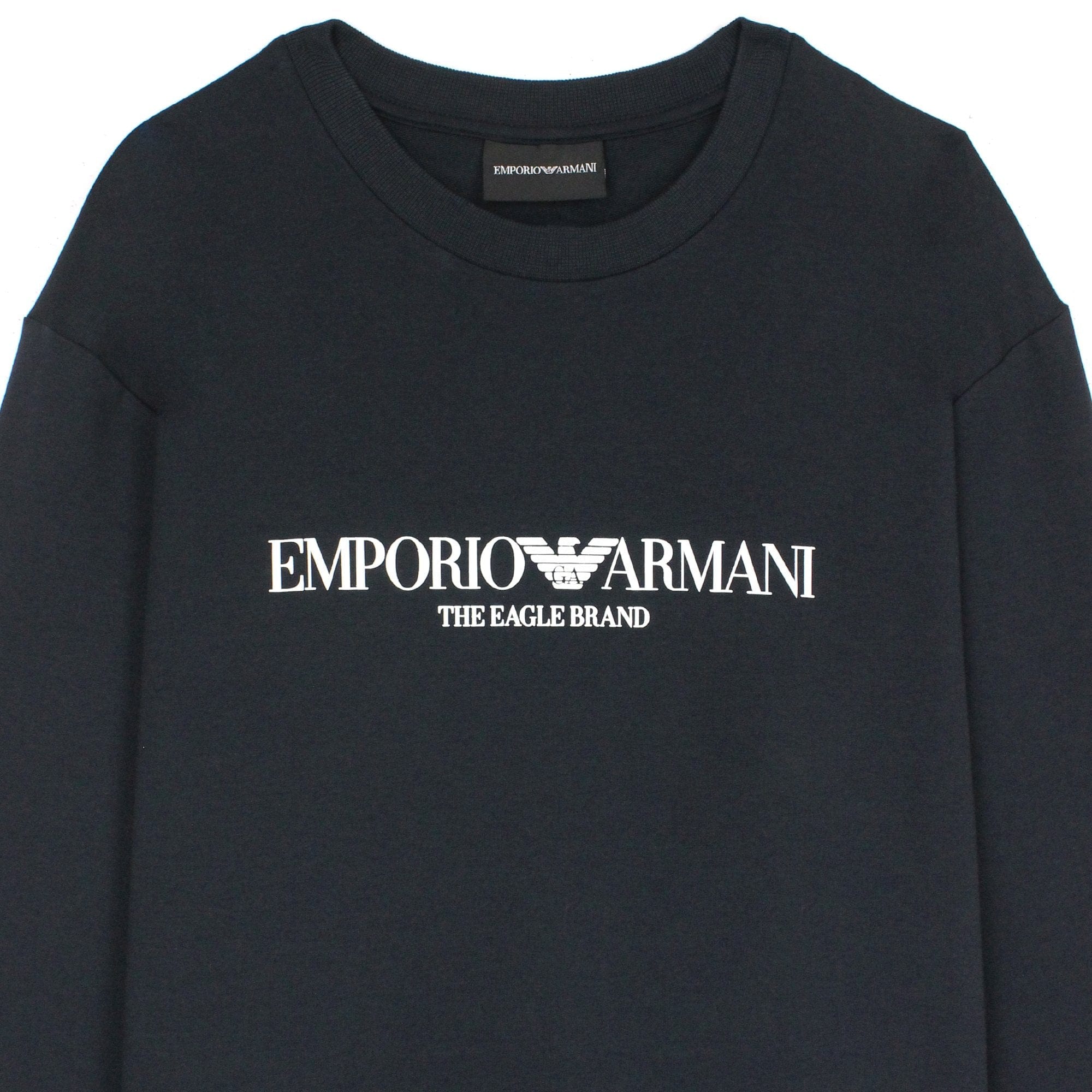 Emporio Armani Logo Print Sweatshirt Blue Navy 0922