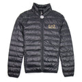Ea7 funnel Neck Puffa jacket Black/gold