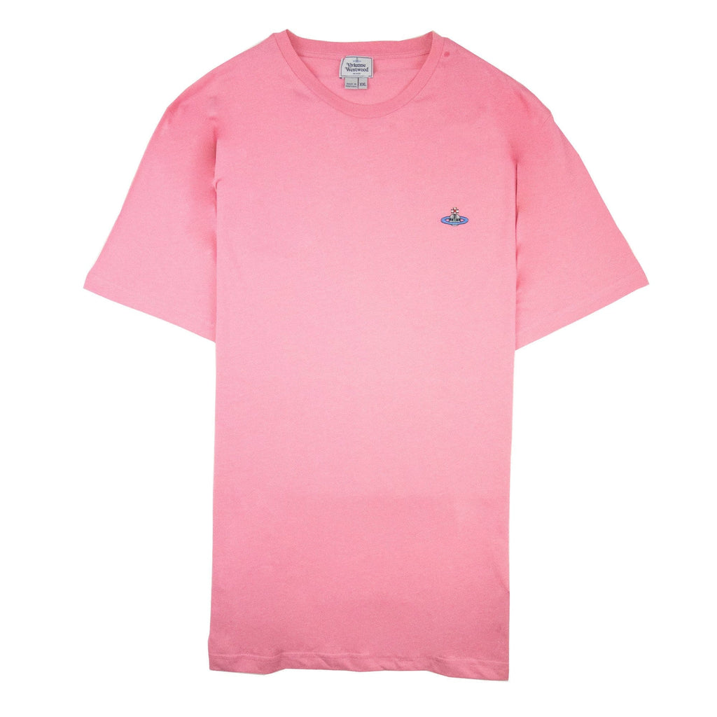 Vivienne Westwood Embroidered Logo T Shirt Pink