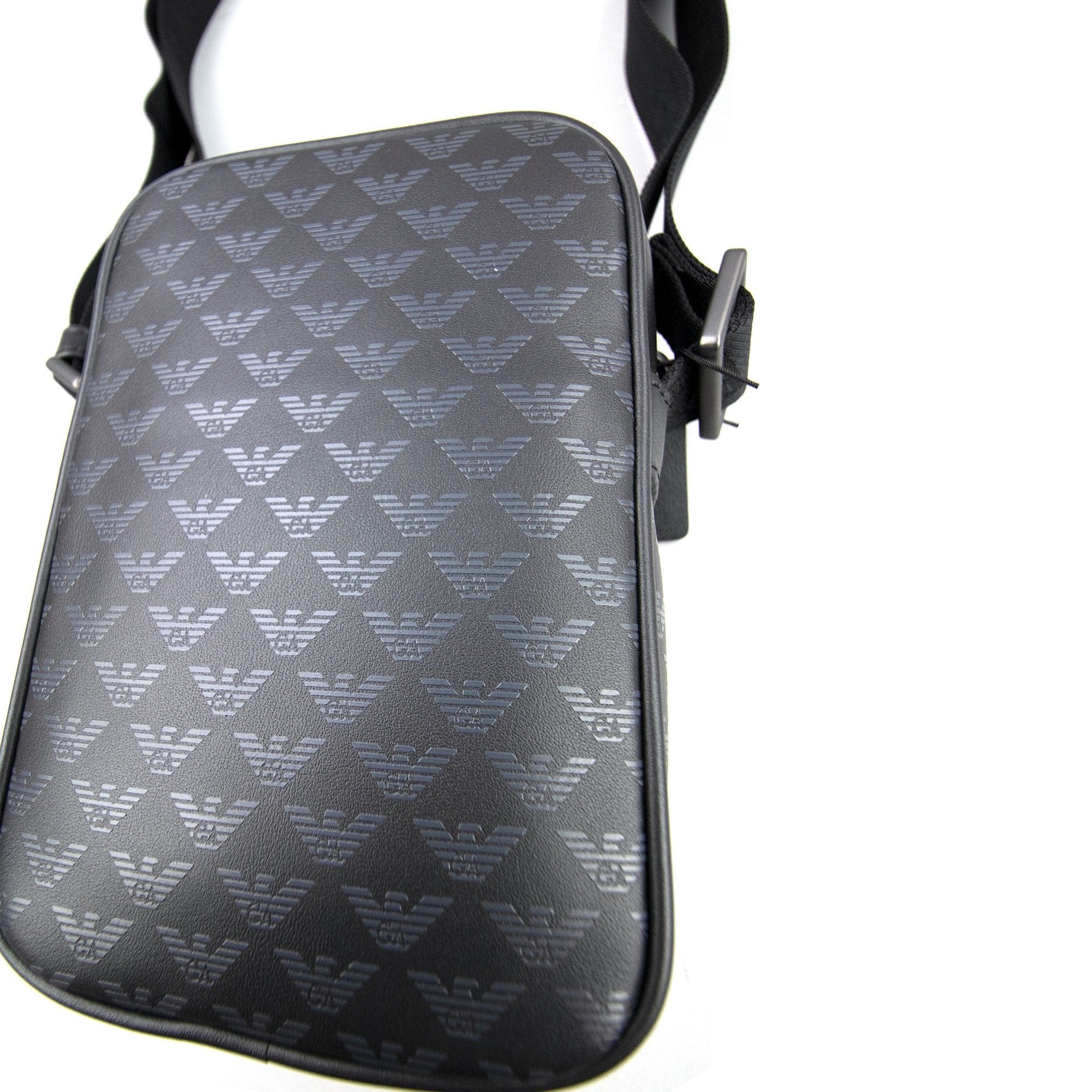 Emporio Armani All Over Print Cross Body Bag Black 999