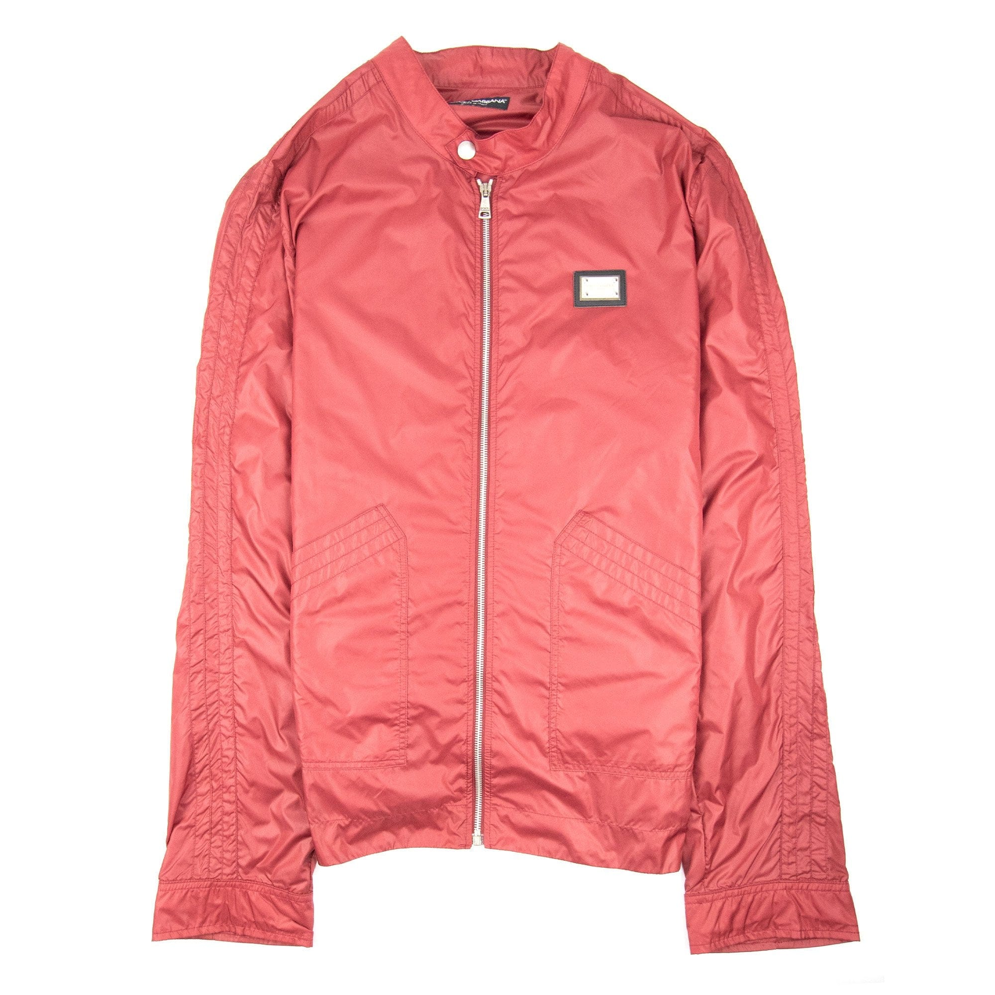 Dolce & Gabbana Light Weight Metal Logo Jacket Red