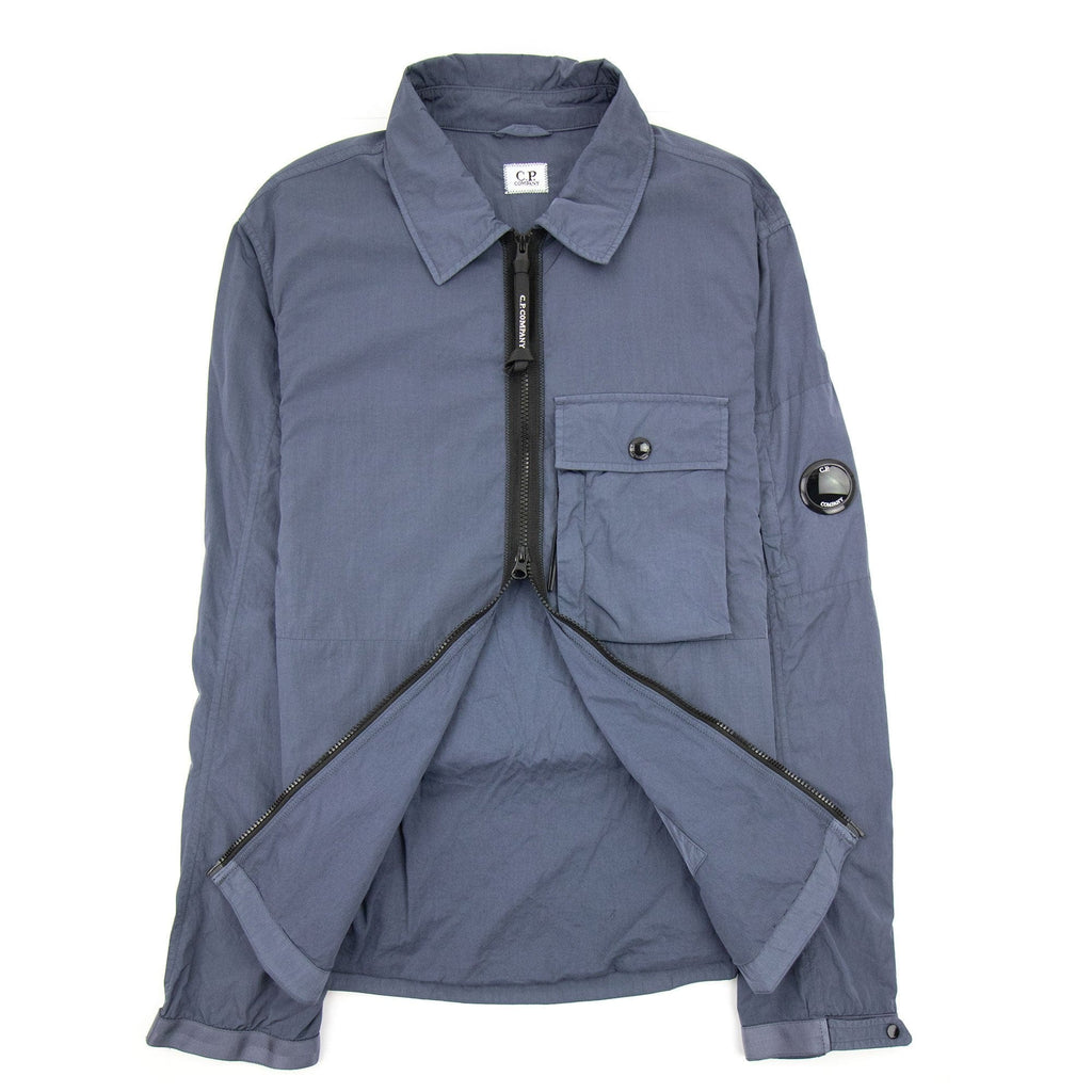 C.P. Company Arm Lens Nylon Overshirt Blue 884