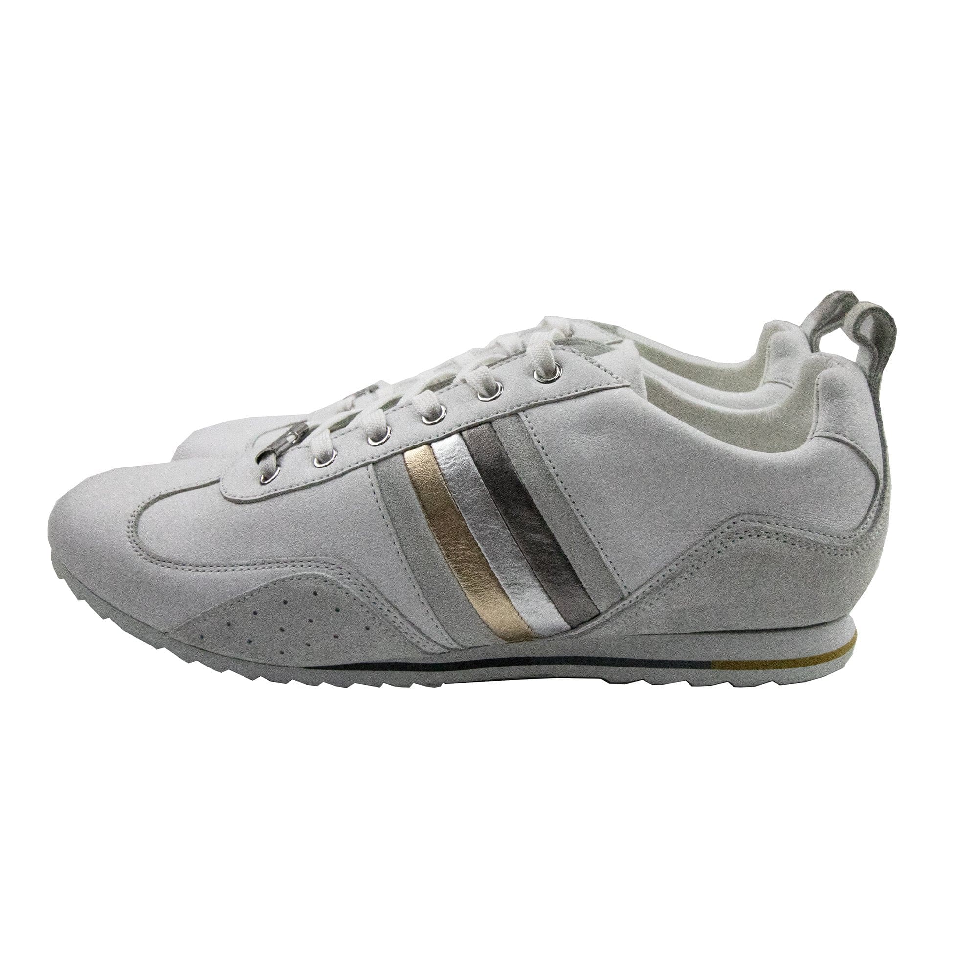 Dolce & Gabbana Suede Detail Leather Trainer White